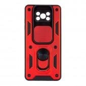 Чехол HONOR Hard Defence Series Xiaomi Poco X3 Red (with Camshield and magnet)
