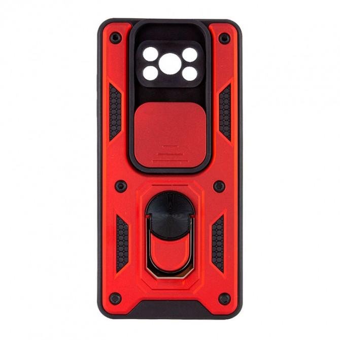 Чохол HONOR Hard Defence Series Xiaomi Poco X3 Red (with Camshield and magnet)
