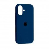Силіконовий чохол для iPhone 16 Plus Deep Navy FULL Силіконовий чохол для iPhone 16 Plus Deep Navy FULL