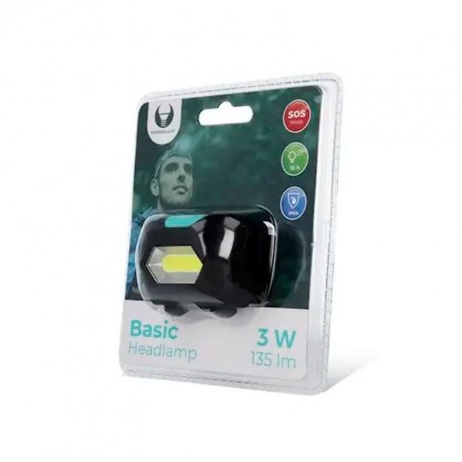 Фонарик Налобный LED Headlamp Basic COB 3W 135lm (3 x AAA Forever Light)-1