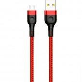 Кабель USB Cable Jellico A4 MicroUSB 1m 3A Red