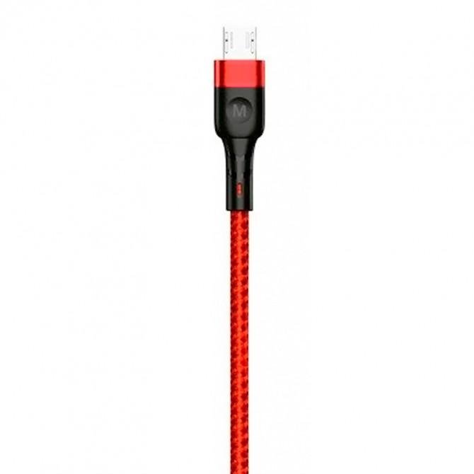 Кабель USB Cable Jellico A4 MicroUSB 1m 3A Red-1