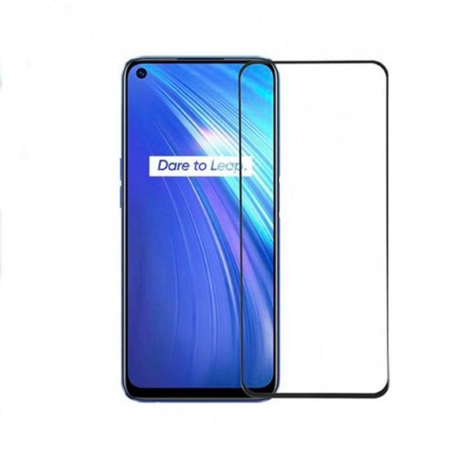 Защитное стекло для Realme GT2 Pro Full Glue (0.25 мм, 2.5D, черное) ЛЮКС