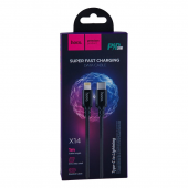 Кабель Hoco X14 Type-C to Lightning 20W Black 1m