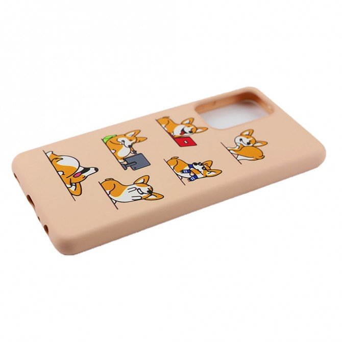 Чохол Funny Animals series для Samsung A725 Galaxy A72 Pink Sand Corgi-3