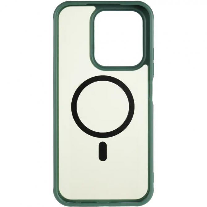 Чохол TPU+PC Lyon Frosted series with Magsafe Xiaomi Redmi 15С 4G/5G Green-2