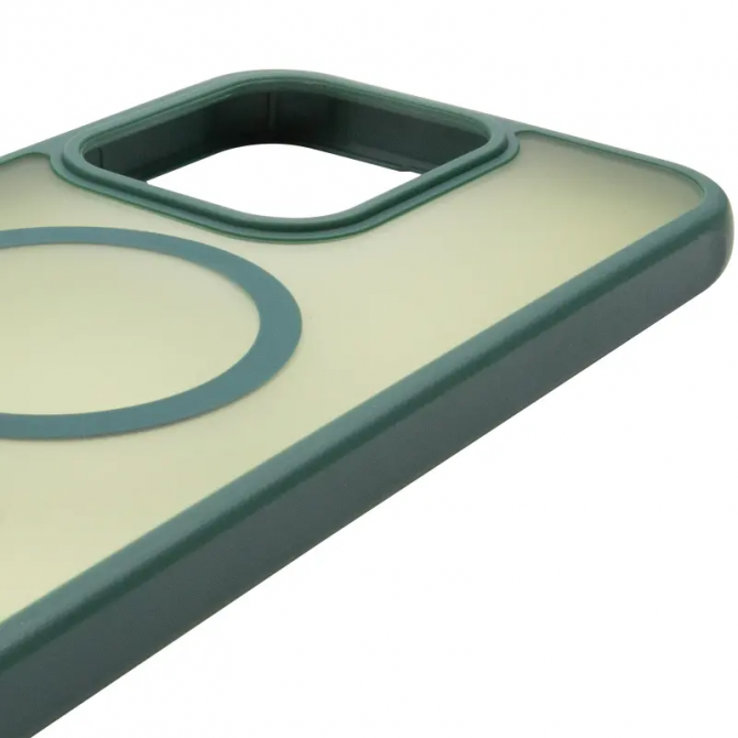 Чохол TPU+PC Lyon Frosted series with Magsafe Xiaomi Redmi 15С 4G/5G Green-3