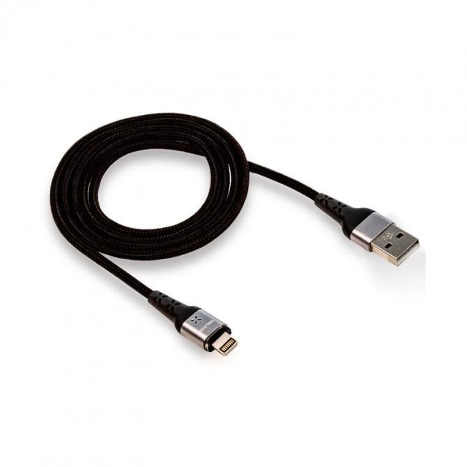 Кабель WALKER C970 Magnetic (Data&Charging) Lightning Black