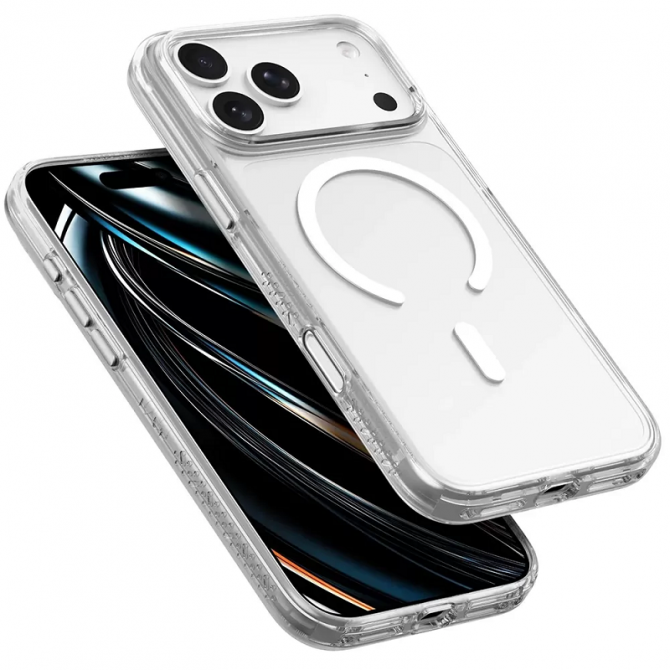 Чехол силиконовый MagSafe для Apple iPhone 18 Pro Прозрачный-2