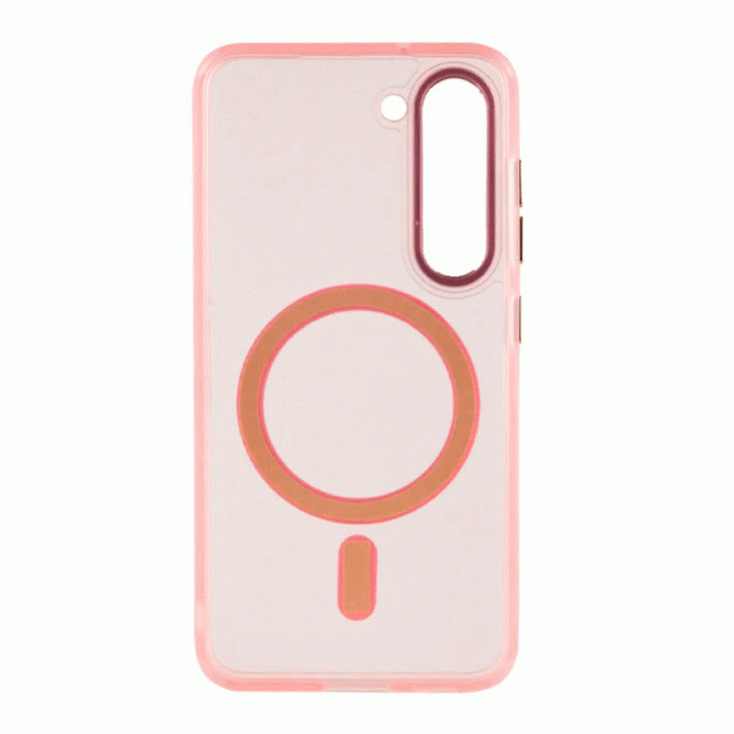 Чехол TPU+PC Lyon Frosted with MagSafe series Samsung Galaxy S23 Pink-1