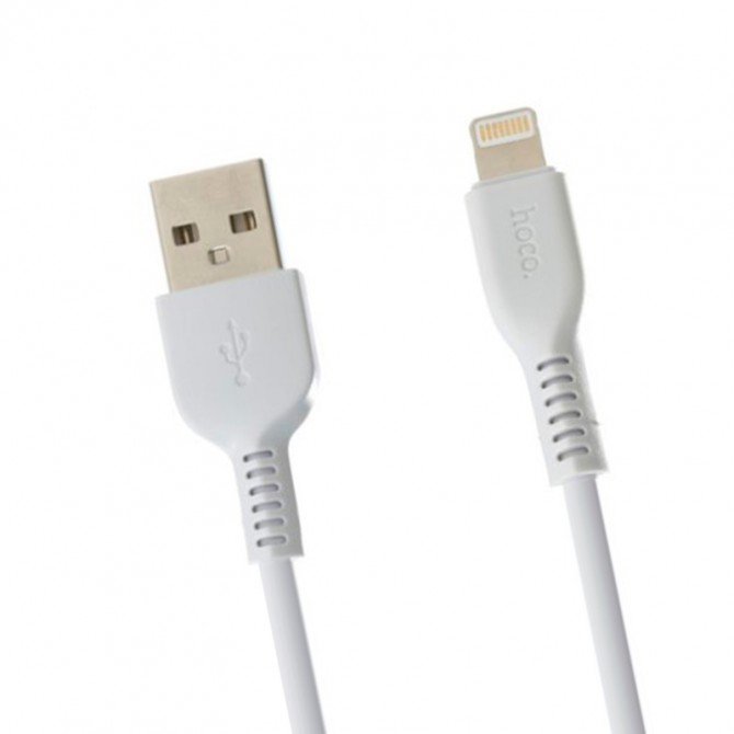 USB Кабель Hoco X20 Flash Lightning White 3m