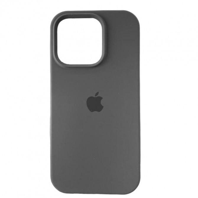 Силиконовый чехол для iPhone 16 Pro Dark Grey FULL