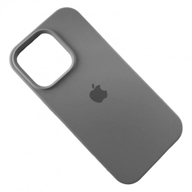 Силиконовый чехол для iPhone 16 Pro Dark Grey FULL-2