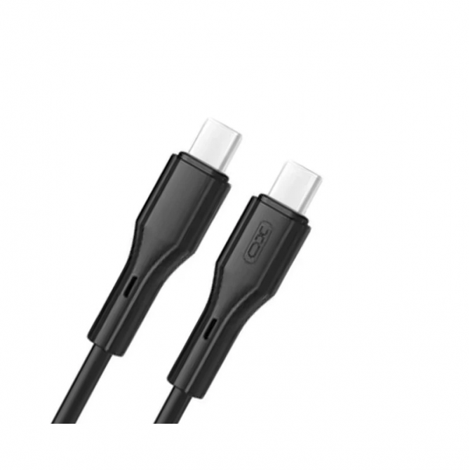 Кабель XO NBQ231B PD Type-C to Type-C 60W 1m Black-1