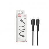 Кабель XO NBQ231B PD Type-C to Type-C 60W 1m Black