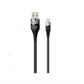 Кабель USB WALKER C735 Lightning Black 1m