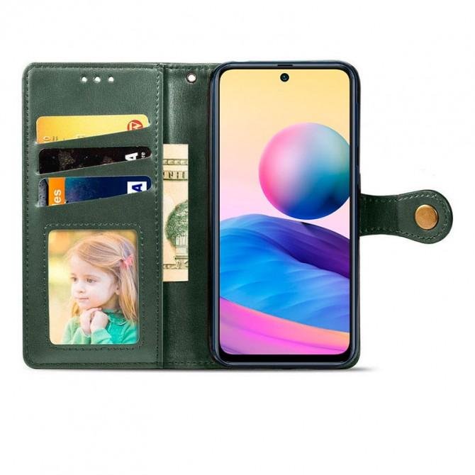 Чtхол-книжка GETMAN Gallant for Xiaomi Redmi Note 11 Pro/Note 12 Pro 4G Green-1