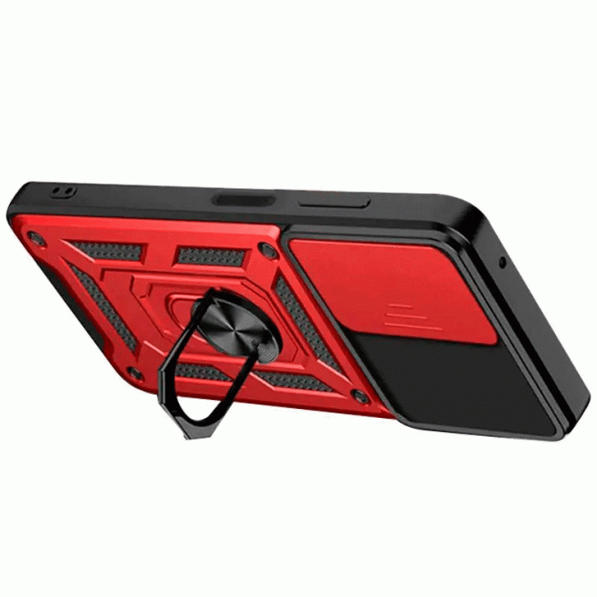 Чохол HONOR Hard Defence Series Samsung M556 Galaxy M55 5G Red (with Camshield and magnet)-1