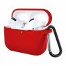 Чехол Silicone Protective Case For Airpods Pro with Lock Red
