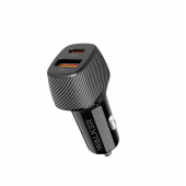 Автомобільний зарядний пристрій 1USB + Type-C Walker WH-35 PD30W +QC 18W Black Автомобільний зарядний пристрій 1USB + Type-C Walker WH-35 PD30W +QC 18W Black