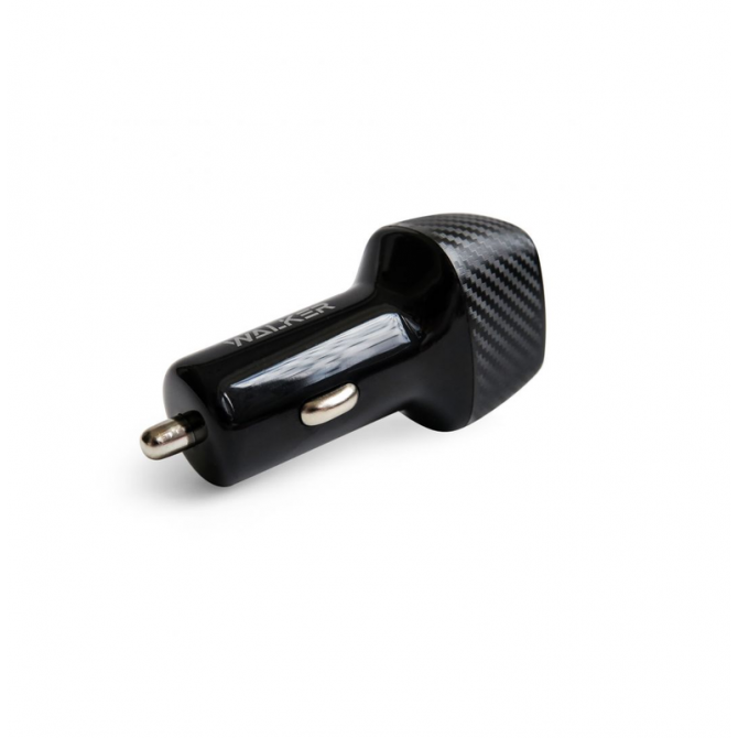 Автомобільний зарядний пристрій 1USB + Type-C Walker WH-35 PD30W +QC 18W Black-1