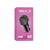 Автомобільний зарядний пристрій 1USB + Type-C Walker WH-35 PD30W +QC 18W Black Автомобільний зарядний пристрій 1USB + Type-C Walker WH-35 PD30W +QC 18W Black
