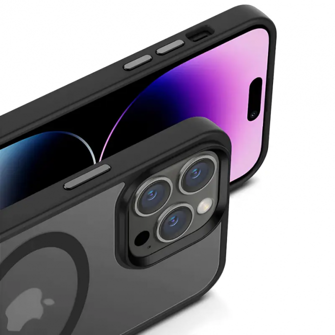 Чехол Ummi Colorful with Magnetic Fit для Apple iPhone 15 Pro (6.1) Черный-3