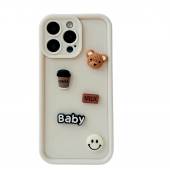 Чохол 3D Coffee&Cookie series for iPhone 16 Pro Max White