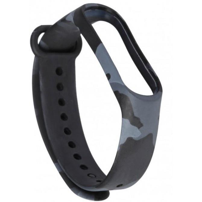 Ремінець для браслета Mi Band 5/6 (Silicon) Khaki Grey-2