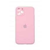 Оригінальний силіконовий чохол для iPhone 11 Pro Світло Рожевий FULL (with camera protection)
