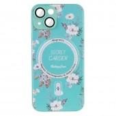 TPU+PC чехол Secret Garden with MagSafe для Apple iPhone 15 (6.1