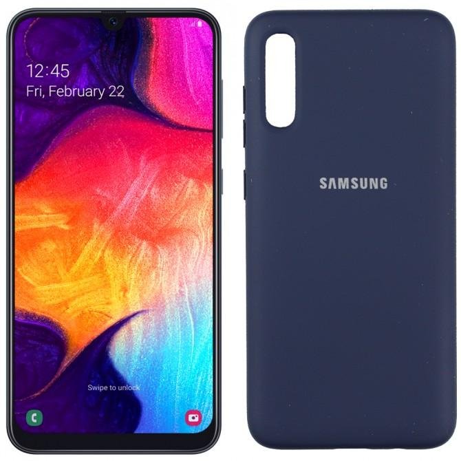 Чехол Soft Case для Samsung A307/A505 Galaxy A30s/A50 2019 Тёмно Синий