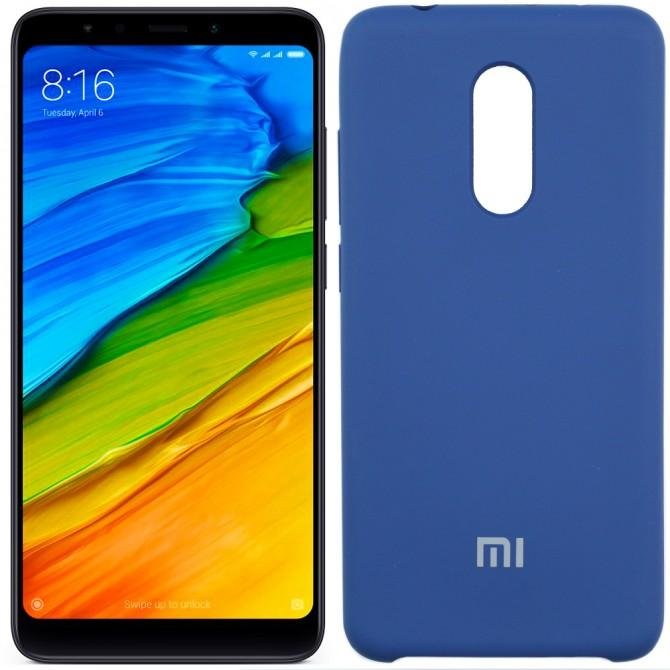Чохол Soft Case для Xiaomi Redmi 5 Темно Синiй