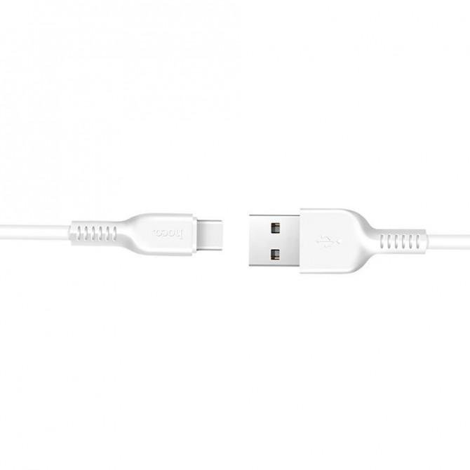 Кабель Hoco X13 Easy Charged Type-C Бiлий 1m-1