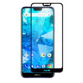 Захисне скло для NOKIA 7.1 Plus Full Glue (0.3 мм, 2.5D, чорне)