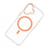 Чохол-накладка Anti-Fall для iPhone 17 Transparent / Orange