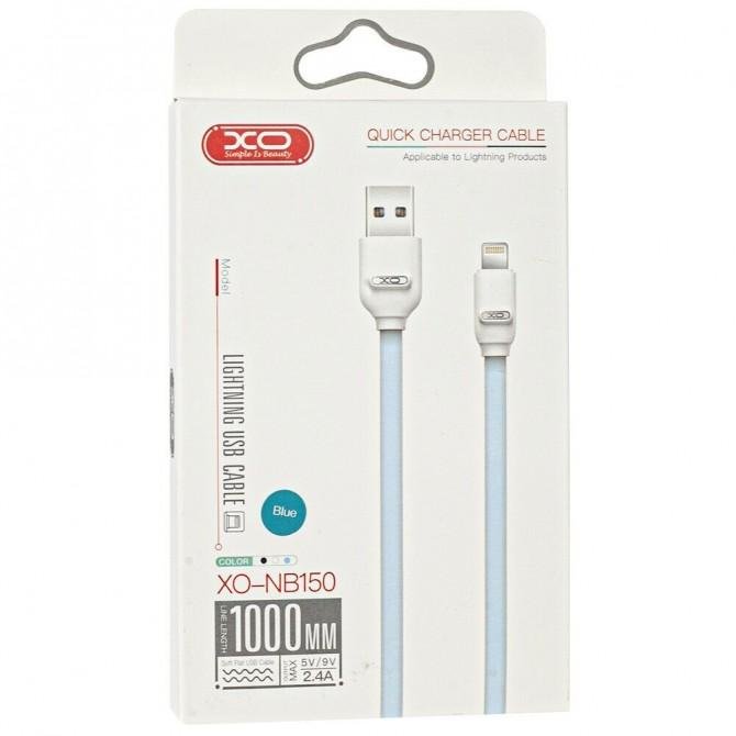 Кабель XO NB150 Lightning 2.4A/1m Blue-1
