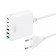 Мережевий зарядний пристрій XO L133 75W GaN 3A+3C Desktop Fast Charger with 1.5m cord White