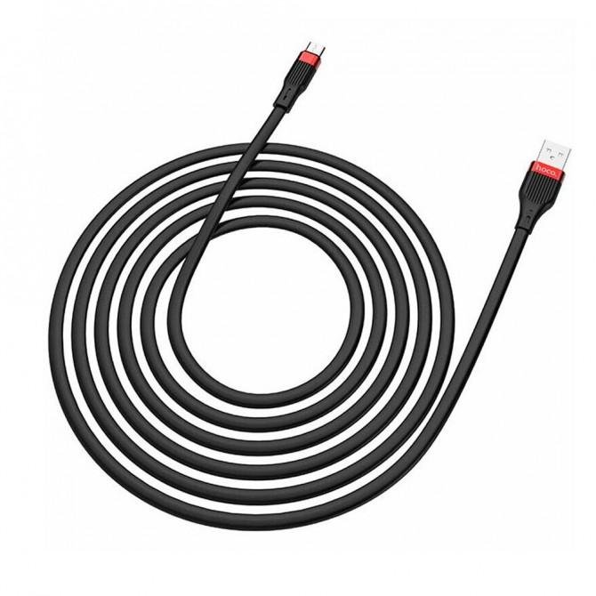 Кабель Hoco U72 Forest Silicone MicroUSB Black 1.2m-2