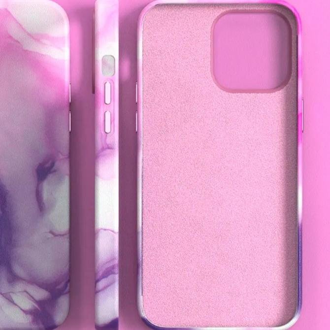 Кожаный чехол Figura Series Case with MagSafe для Apple iPhone 11 (6.1") Purple-1