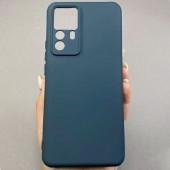 Чехол Original Soft Case Xiaomi 12T/12T Pro Темно Синий FULL