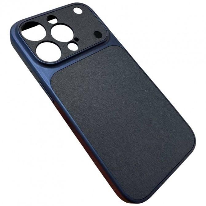 Накладка PC+Leather для iPhone 17 Pro Max Синий-2