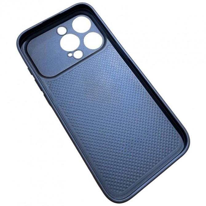 Накладка PC+Leather для iPhone 17 Pro Синій-5