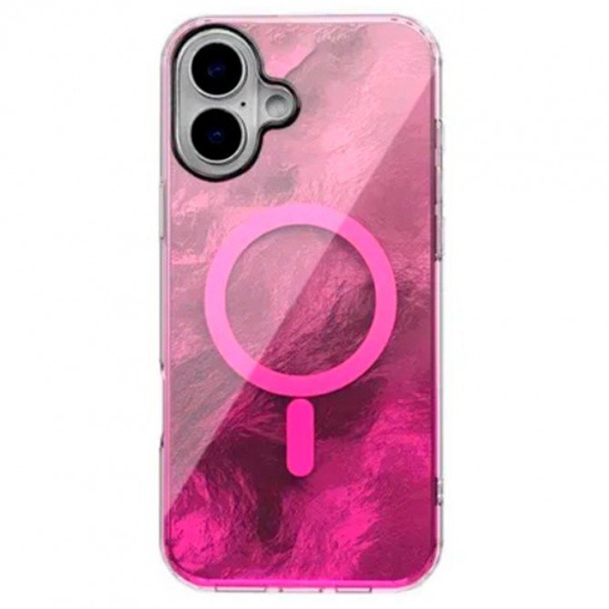 Чохол TPU Shiny Mountain (MagFit) для Apple iPhone 17 (6.3") Pink