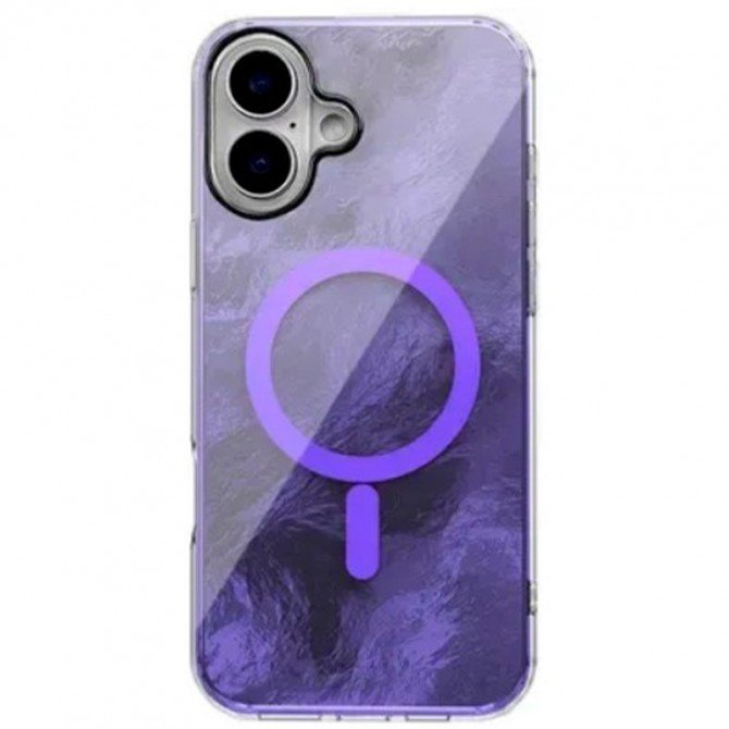 Чехол TPU Shiny Mountain (MagFit) для Apple iPhone 17 (6.3") Purple