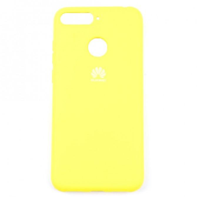 Чохол Soft Case для Huawei Y6 2018 Яскраво Жовтий FULL-1