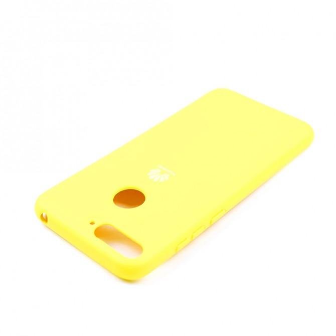 Чохол Soft Case для Huawei Y6 2018 Яскраво Жовтий FULL-4