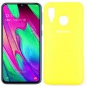 Чехол Soft Case для Samsung A405 Galaxy A40 2019 Ярко жёлтый FULL