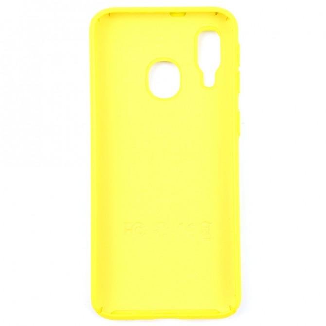 Чехол Soft Case для Samsung A405 Galaxy A40 2019 Ярко жёлтый FULL-2