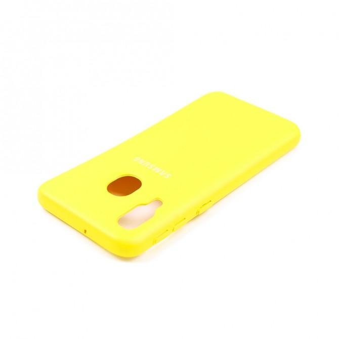 Чехол Soft Case для Samsung A405 Galaxy A40 2019 Ярко жёлтый FULL-3